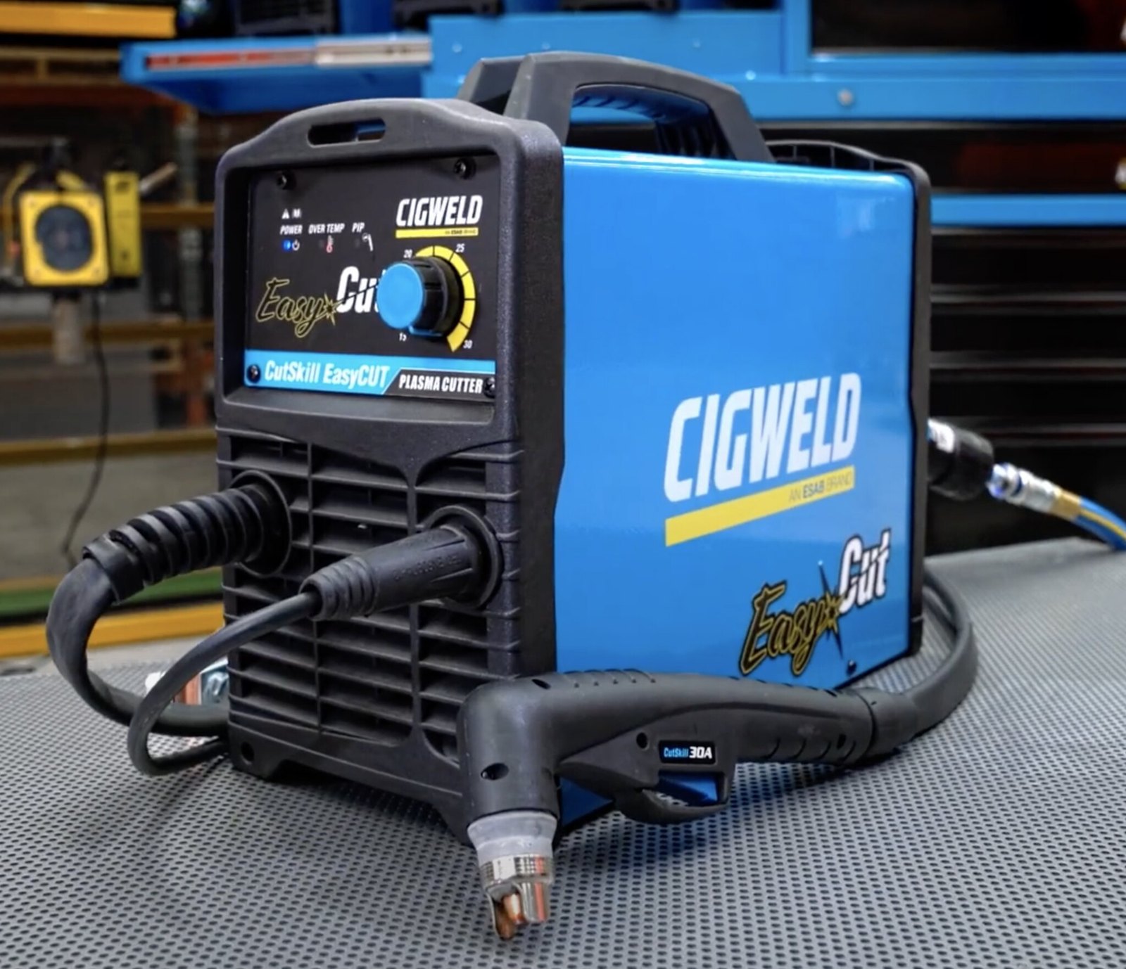 Image presents CIGWELD CUTSKILL 30A EASYCUT PLASMA CUTTER SET TORCH, EASY CUT 11601EC 1-1601-EC