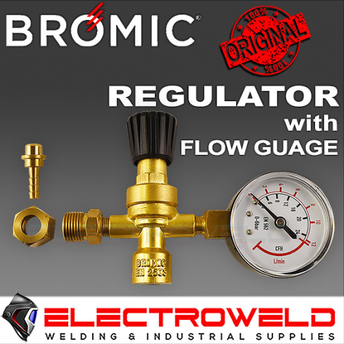 Image presents BROMIC REGULATOR WELDING WITH FLOW GAUGE GAS CYLINDER FLOWMETER FOR M10 1811530