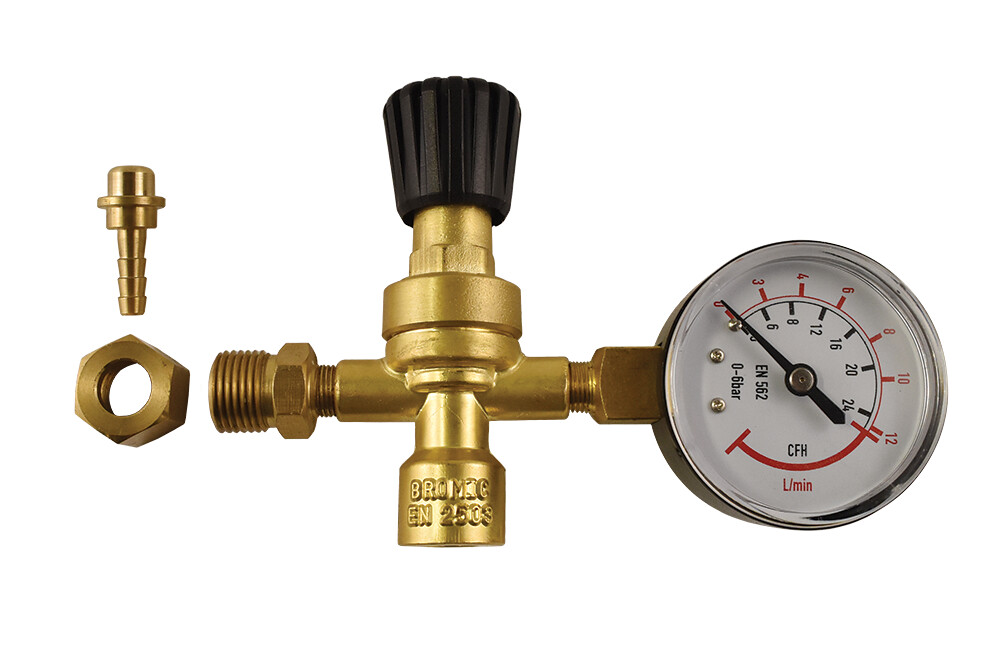 Image presents BROMIC REGULATOR WELDING WITH FLOW GAUGE GAS CYLINDER FLOWMETER FOR M10 1811530