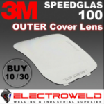 Image presents 30 X OUTSIDE COVER LENS FOR 3M SPEEDGLAS 100 SERIES WELDING HELMET, OUTER PLATE - 776000