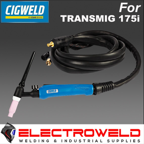 Image presents CIGWELD 17V TIG WELDING TORCH *SUITS TRANSMIG 175I 175+ 185 ULTRA / VIPER 185 / RAZOR 180* - W4013801