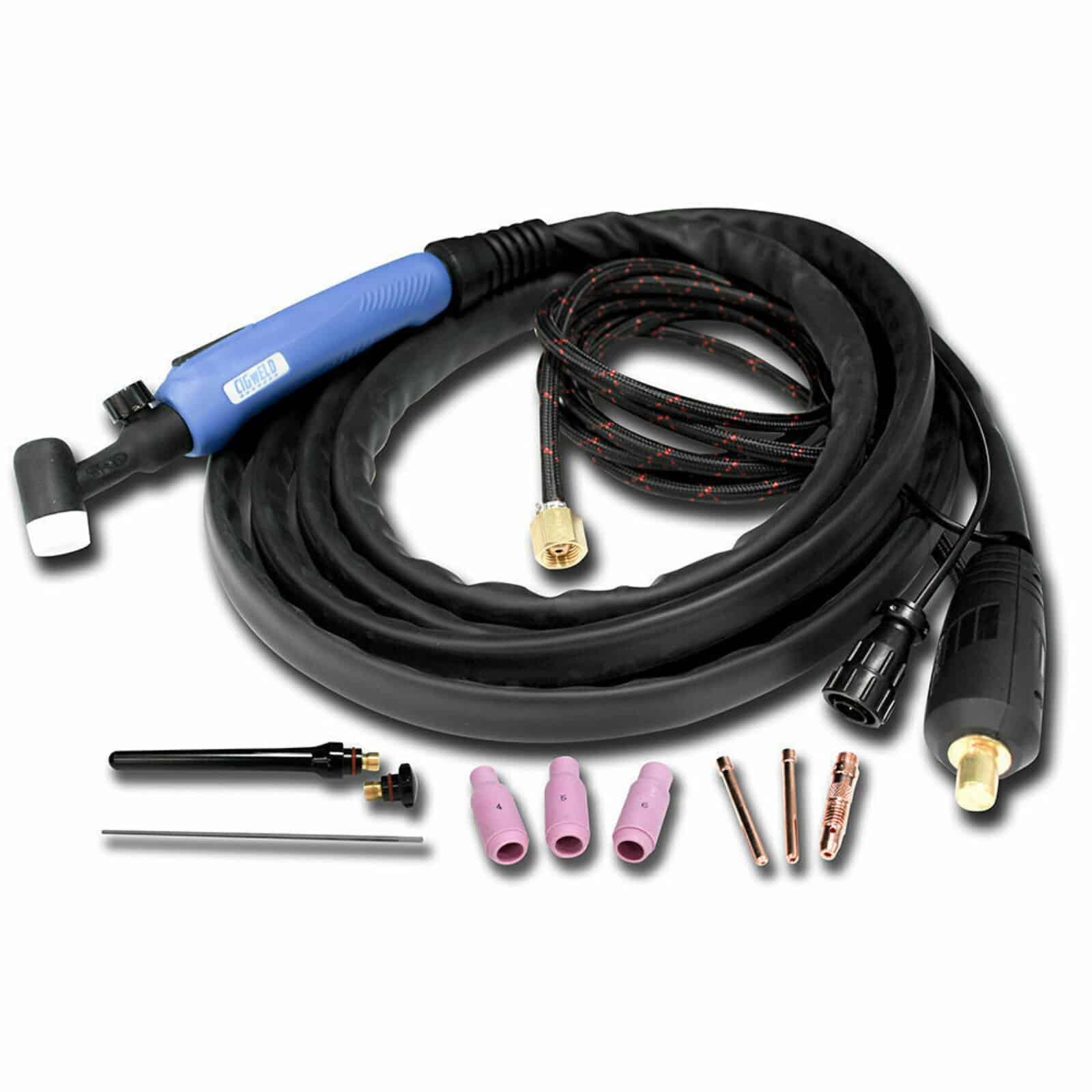 Image presents CIGWELD 17V TIG WELDING TORCH *SUITS TRANSMIG 175I 175+ 185 ULTRA / VIPER 185 / RAZOR 180* - W4013801