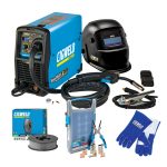 Image presents CIGWELD EASYWELD 130 - WELDER + HELMET + GLOVES + CONSUMABLES EASY WELD W1201130