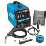 Image presents CIGWELD WELDSKILL 135 MIG WELDER + TORCH + CONSUMABLES + BRUSH GASLESS W1004135