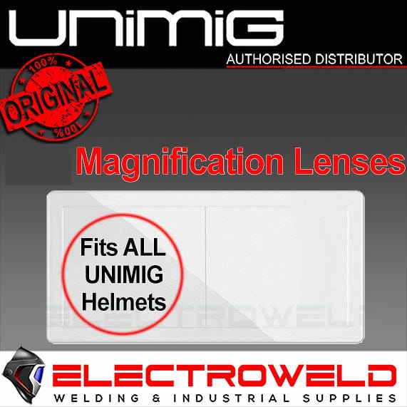 1 X Unimig Magnifying Lens 1.5x 2.0x 2.5x For Welding Helmet, U21011