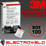 Image presents 100 X 3M 504 Cleaning Wipes Respirator / Welding Helmet Alcohol-Free - M504