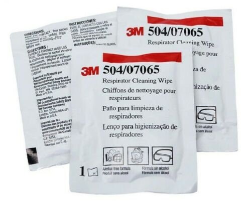 Image presents 100 X 3M 504 Cleaning Wipes Respirator / Welding Helmet Alcohol-Free - M504 - 2