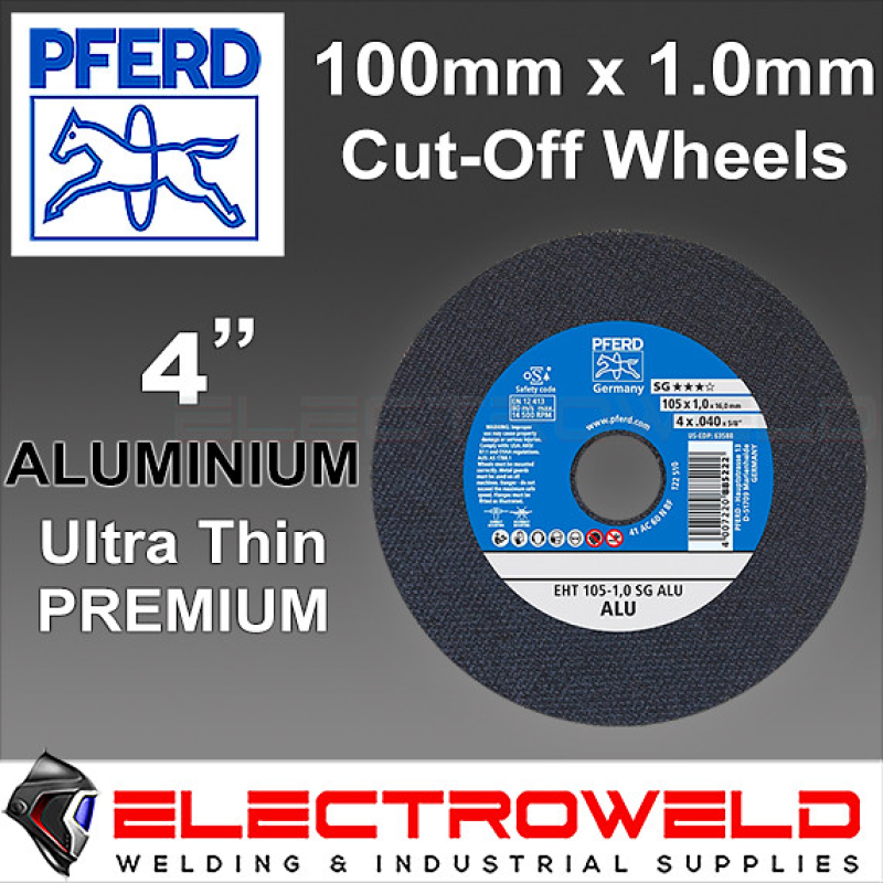 image presents Pferd 100mm 4" Aluminium Cutting Discs For Angle Grinder