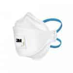 Image presents 10x 3M Valved Respirators P2 Flat Fold Reusable Paint Dust Flu Aura 9322A+ - 1