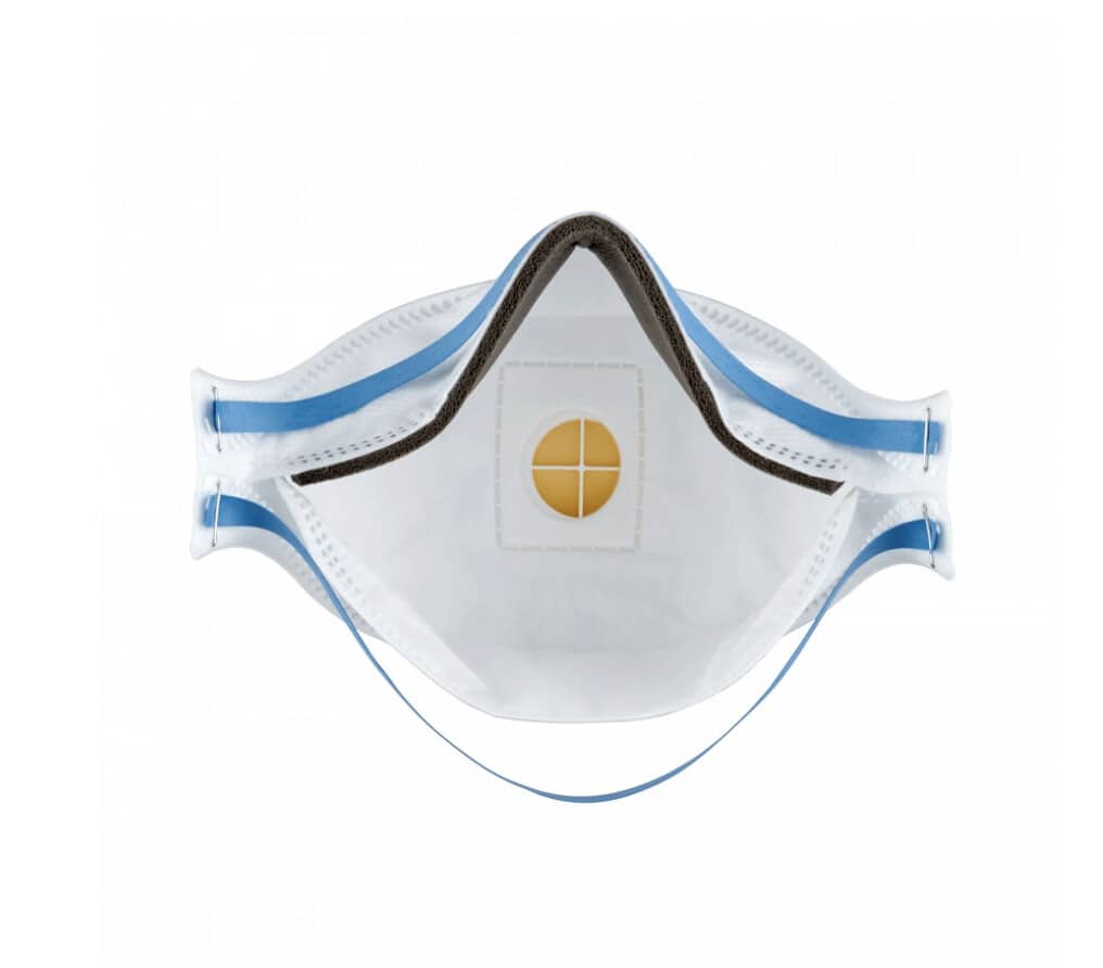 Image presents 10x 3M Valved Respirators P2 Flat Fold Reusable Paint Dust Flu Aura 9322A+ - 2