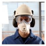 Image presents 10x 3M Valved Respirators P2 Flat Fold Reusable Paint Dust Flu Aura 9322A+ - 3