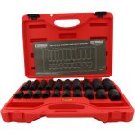 Image presents KC Tools 20pc 1/2" Dr Af Standard & Deep Impact Socket Set (11320)