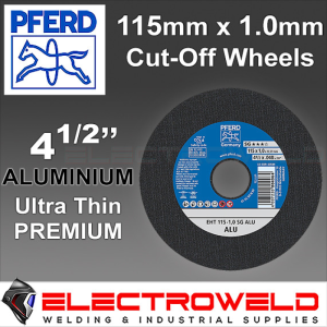 image presents Pferd 115mm 4.5" Aluminium Cutting Discs For Angle Grinder