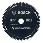 image presents Bosch 216mm 8.5" Tct Circular Saw Blade Aluminium Epoxy Plastic Mdf Cutting Disc 1