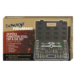 Image presents Bordo Savage *39 Piece Tap And Die Set* Metric Tungsten Steel + Npt 1/8″ - 50-s4 2