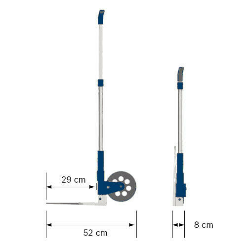 Image presents Bosch L-boxx Trolley Cart Aluminium Caddy Foldable Stackable System -1600A001SA 7