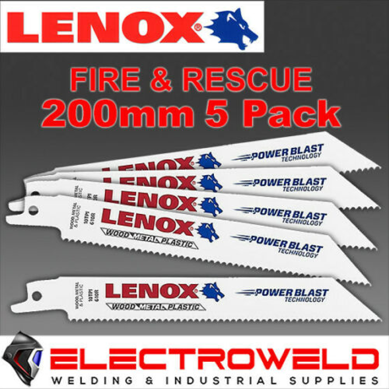 image presents Lenox 200mm 10/14 Tpi Fire & Rescue Reciprocating Saw Blade For Thick Metal