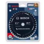 image presents Bosch 165mm 6.5" 40t Circular Saw Blade, Blue Wood Plywood Mdf Cutting Disc 2