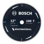 image presents BOSCH 305MM 12" 100T MULTIMATERIAL CIRCULAR SAW BLADE, MDF METAL PLASTIC ALUMINIUM, TCT CUTTING DISC (1)