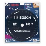 image presents BOSCH 305MM 12" 100T MULTIMATERIAL CIRCULAR SAW BLADE, MDF METAL PLASTIC ALUMINIUM, TCT CUTTING DISC (3)