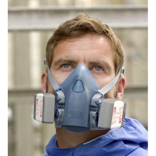 Image presents 2x 3M 6038 P2 P3 HF OV AG Filter Cartridge Respirator Acid Gas Chemicals Welding - 3