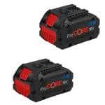 Image presents 2x BOSCH Procore 18v 8.0ah Batteries Battery Lithium Ion Li-ion 8 Amp 0615990m2e 2