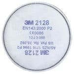 Image presents 3M 2128 P2 Filters For Welding , Paint , Gas , Odour , Flu , Smoke - Suits 6000 , 7000 Series Respirators - 2