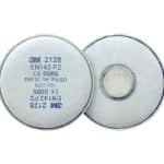 Image presents 3M 2128 P2 Filters For Welding , Paint , Gas , Odour , Flu , Smoke - Suits 6000 , 7000 Series Respirators - 5