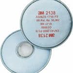 Image presents 3M 2138 P2 GP3 Filters For Welding , Paint , Gas , Odour , Flu , Smoke - Suits 6000 , 7000 Series Respirators - 1