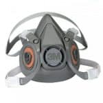 Image presents 3M 6000 Half Face Respirator Mask + 2128 GP2 Filters, Welding , Smoke , Paint , Gas - Medium - 2