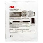 Image presents 3M Asbestos Full Face Respirator Kit +2x 6035 Filters P2 P3 Gas Fumes Paint 6000 - 6835 - 5