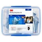 Image presents 3M P2 Respirator Starter Kit 7500 Half Face Mask + 2128 Filters, Welding , Gas , Flu , Smoke - 7528 - 2