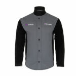 Image presents 3M SPEEDGLAS SPATA WELDING JACKET, LEATHER SLEEVES ARMS, HEAT FLAME RESISTANT - 954201