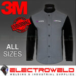 Image presents 3M SPEEDGLAS SPATA WELDING JACKET, LEATHER SLEEVES ARMS, HEAT FLAME RESISTANT - 954201