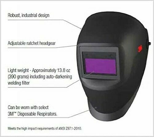 Image presents 3M Speedglas 10v Automatic Welding Helmet - 101110 - 4