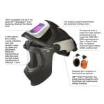 Image presents 3M Speedglas 9100xxi Mp Air Upgrade Kit, Welding Safety Helmet *no Adflo Papr - 5