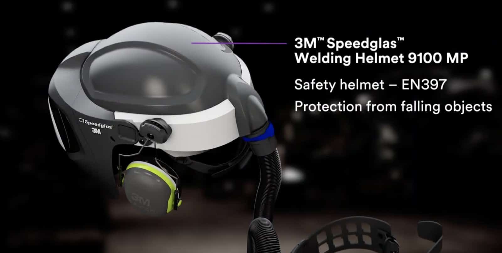 Image presents 3M Speedglas 9100xxi Mp Air Welding Safety Helmet Flip Up, Respirator Adflo Papr - 577726 - 5