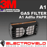 Image presents 3M Speedglas A1 Organic Gas Filter - Adflo Papr Air Respirator System - 837542