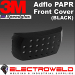 Image presents 3M Speedglas Black Front Cover For Adflo PAPR Air Respirator, Versaflo - 838031