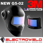 Image presents 3M Speedglas G5-02 Welding Helmet, Curved Panaromic Lens Tig Arc Mig G502 621120