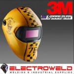 Image Presents 3M Speedglas Graphic 100 Motor Welding Helmet Mig Tig Yellow "Live Young" 752920