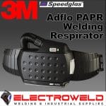 Image presents 3M Speedglas Welding Respirator Belt Adflo Papr Air System Helmet 9100xxi 837730