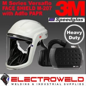 Image presents 3M Versaflo M-207 Face Shield Adflo PAPR Air P2 Welding Visor Helmet, HD Heavy Duty - 890207HD 1