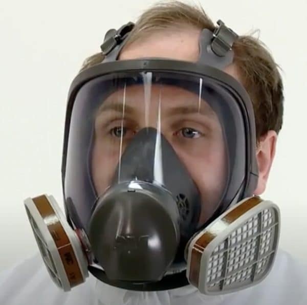 3M Welding Full Face Reusable Respirator Filter Mask, 6000 Series S