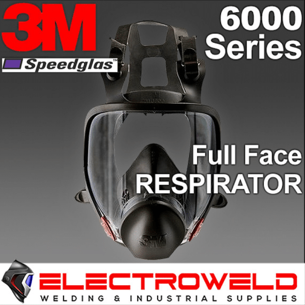 3M Welding Full Face Reusable Respirator Filter Mask, 6000 Series S