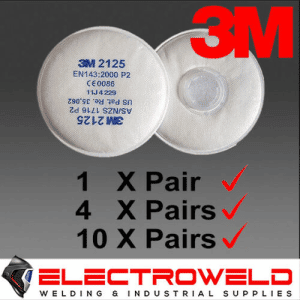 Image presents 3M 2125 P2 Filters For Welding / Paint / Gas / Odour / Flu / Smoke - Suits 6000 / 7000 Respirator Series