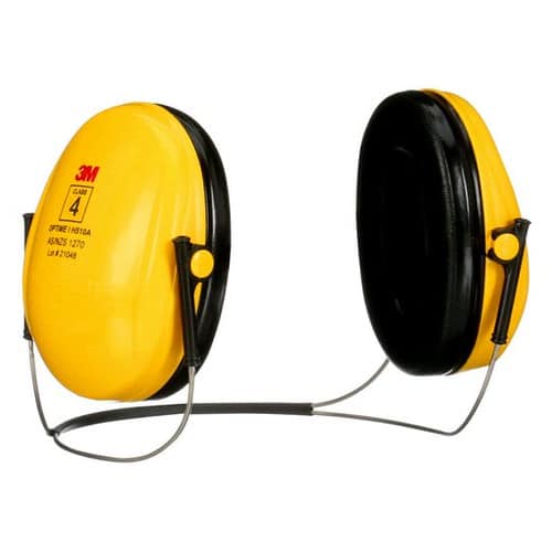 Image presents 3m H510b Peltor Neckband Earmuffs Optime 1 Ear Muff Hearing Protection Neck Band 1