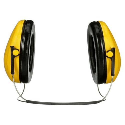 Image presents 3m H510b Peltor Neckband Earmuffs Optime 1 Ear Muff Hearing Protection Neck Band 2