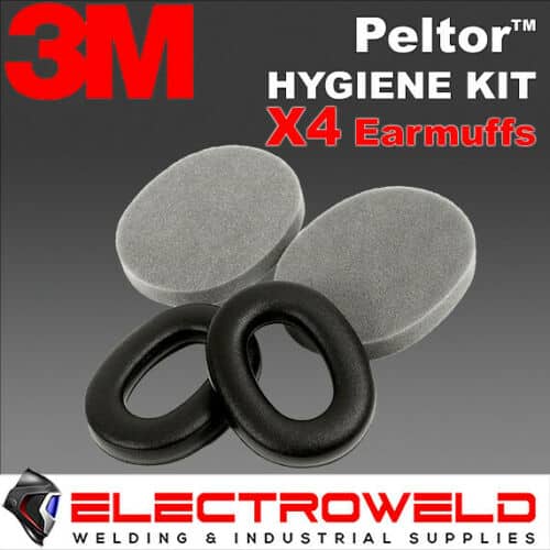 Image presents 3m Peltor Hygiene Kit For X4 Earmuffs Replacement Pads Ear Muff Insert Foam Cup