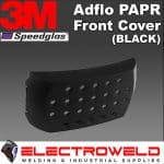 Image presents 3m Speedglas Black Front Cover For Adflo Papr Air Respirator, Versaflo - 838031